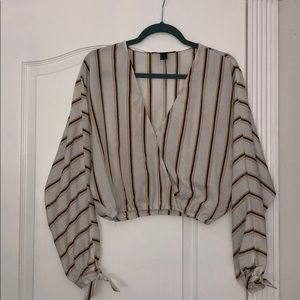 Forever 21 white and yellow new blouse.